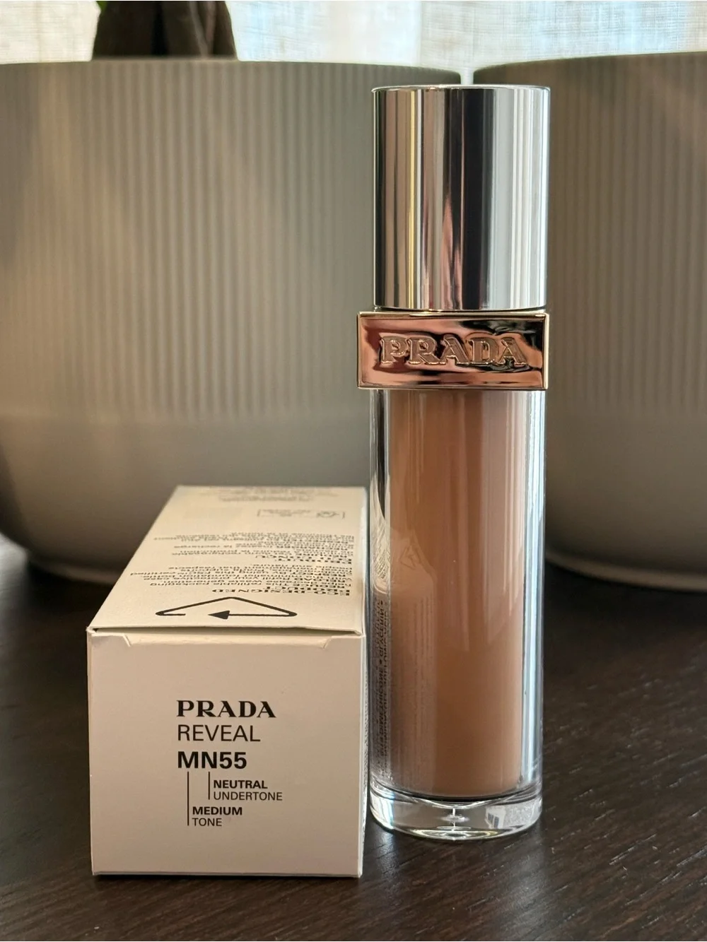 Prada Reveal Skin Optimizing Foundation | MN55 |Full Size |NIB✨
